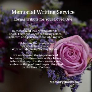 Memorial Writing Service