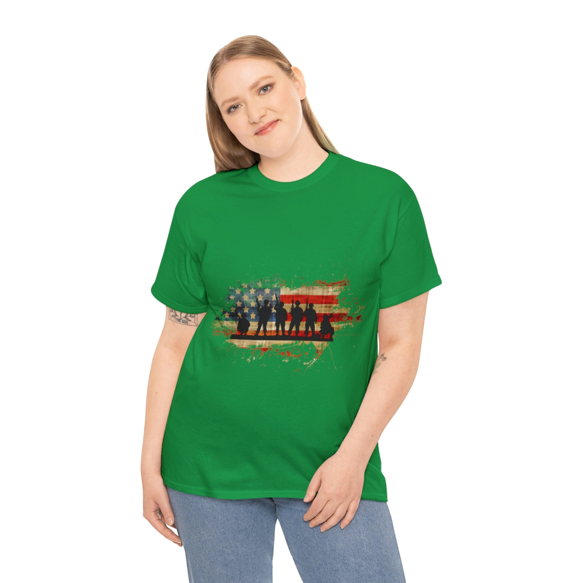 Memorial Day For Those Who Served Unisex Heavy Cotton Tee - Image 112