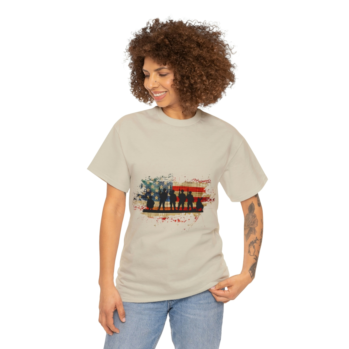 Memorial Day For Those Who Served Unisex Heavy Cotton Tee - Image 27