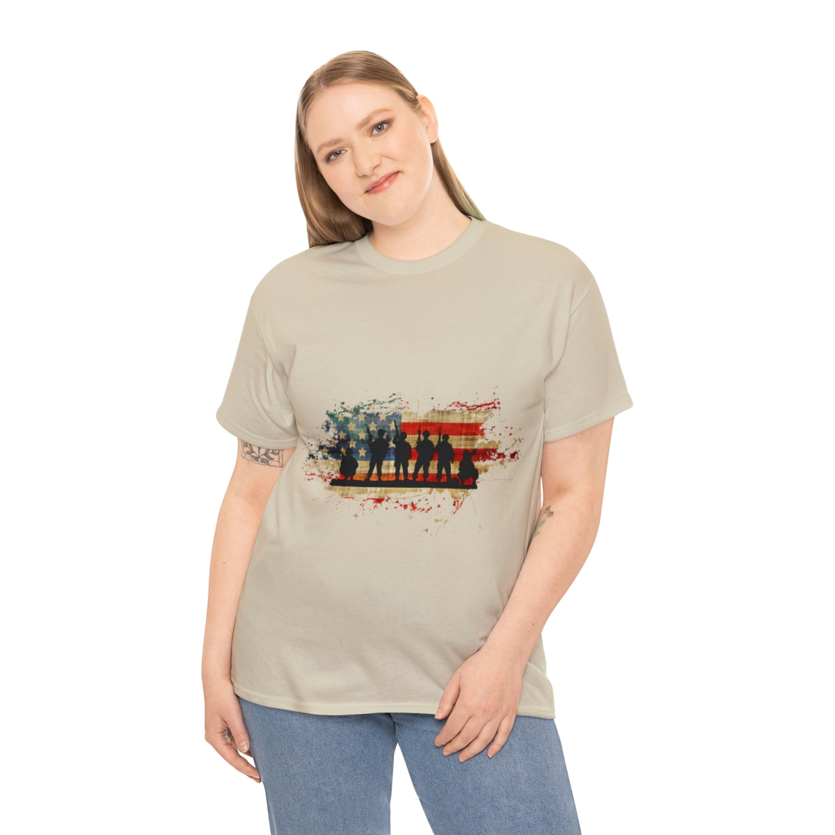 Memorial Day For Those Who Served Unisex Heavy Cotton Tee - Image 28