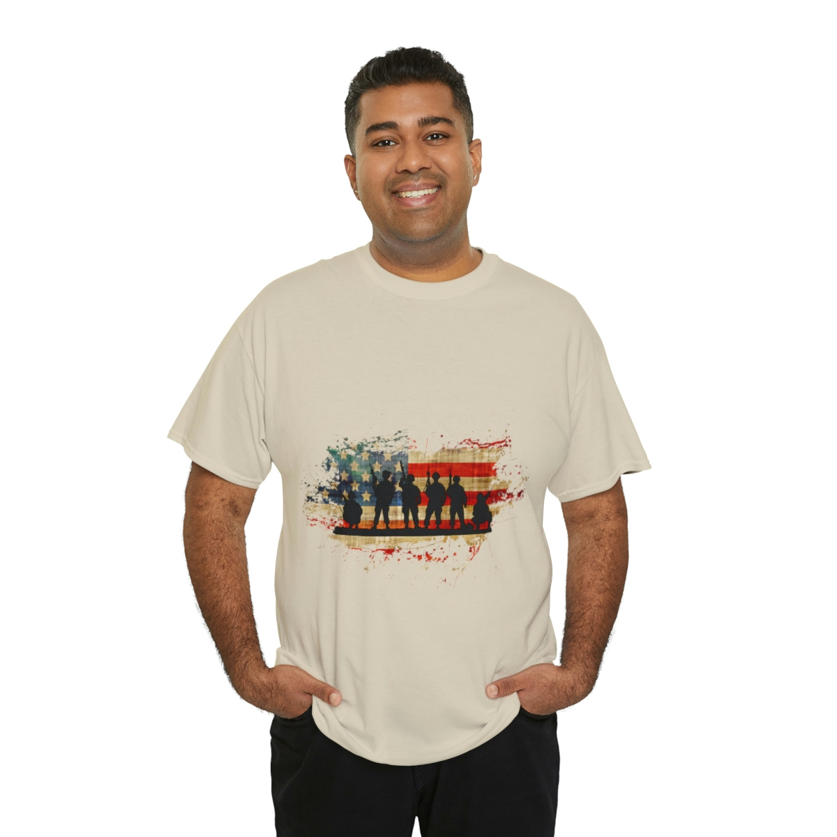 Memorial Day For Those Who Served Unisex Heavy Cotton Tee - Image 32