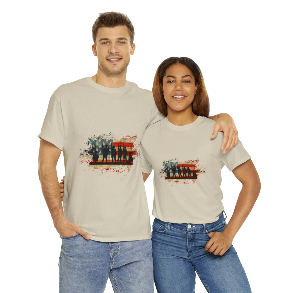 Memorial Day For Those Who Served Unisex Heavy Cotton Tee - Image 34