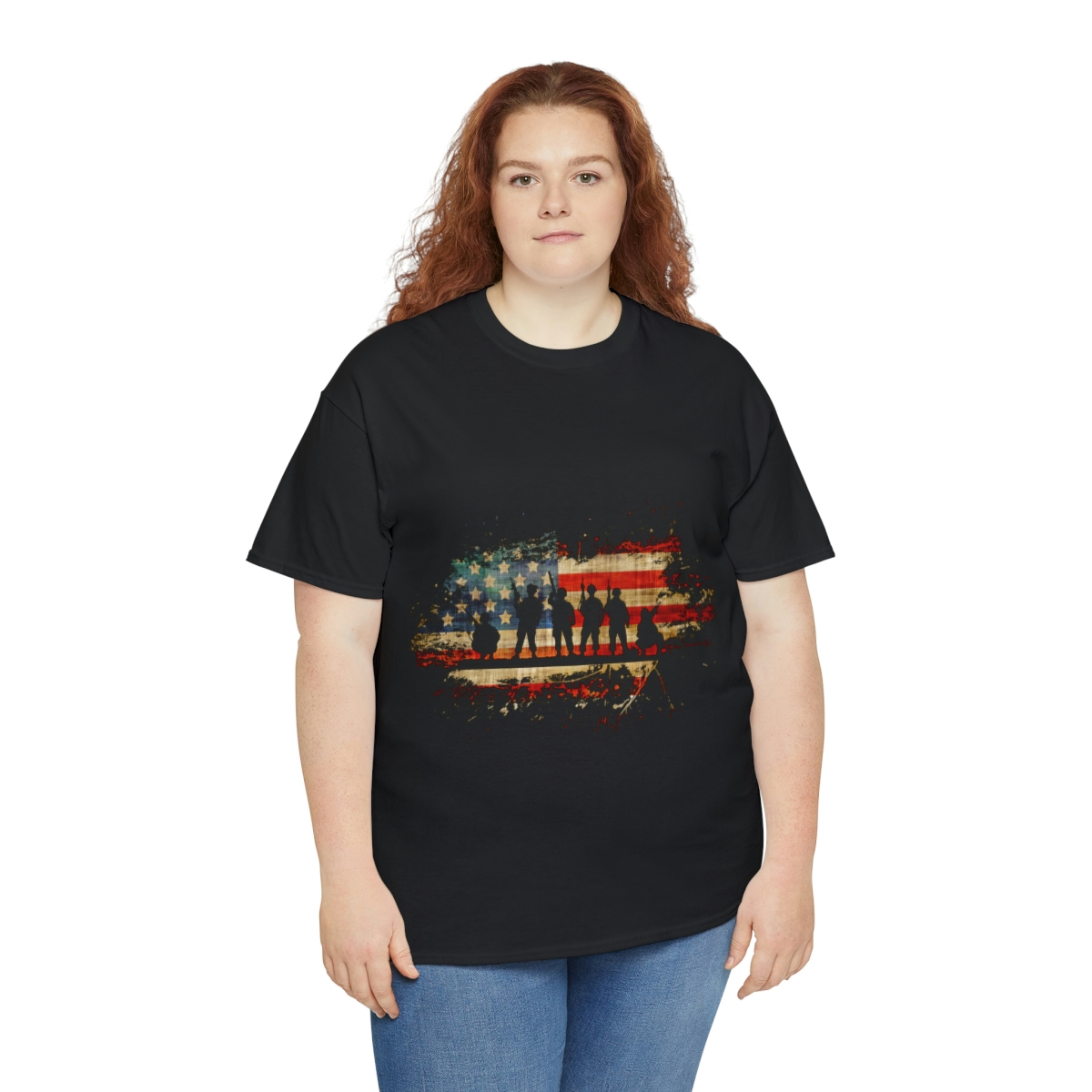 Memorial Day For Those Who Served Unisex Heavy Cotton Tee - Image 7