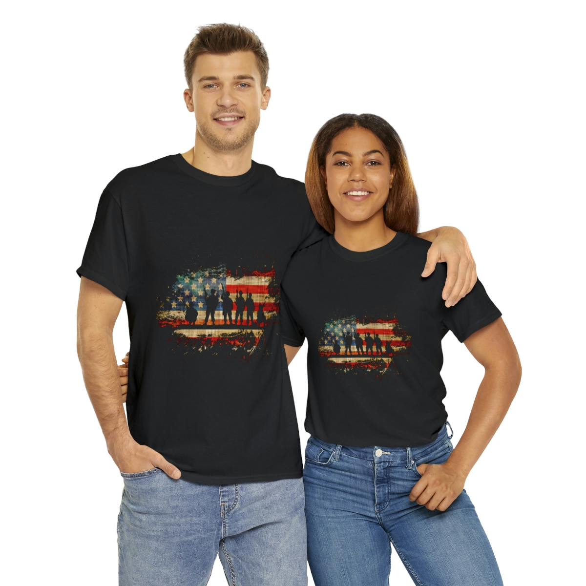 Memorial Day For Those Who Served Unisex Heavy Cotton Tee - Image 10