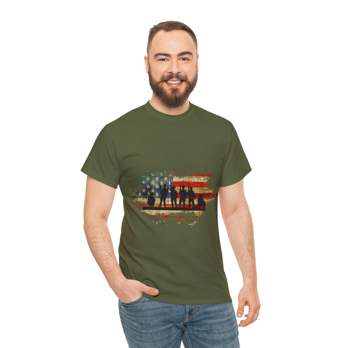 Memorial Day For Those Who Served Unisex Heavy Cotton Tee - Image 77