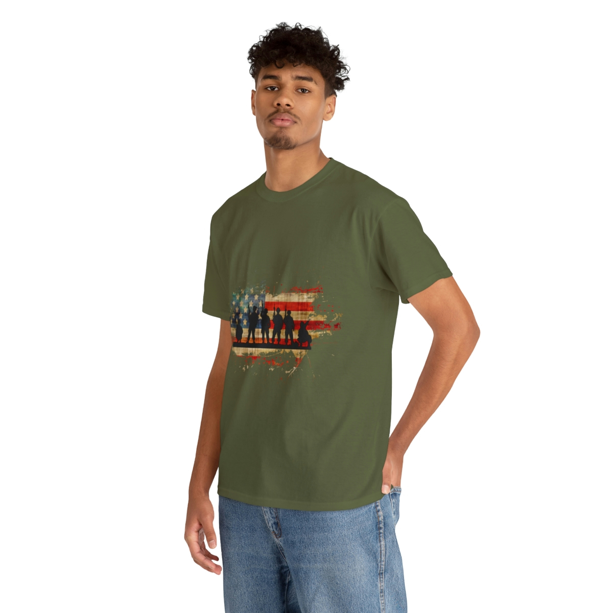 Memorial Day For Those Who Served Unisex Heavy Cotton Tee - Image 78