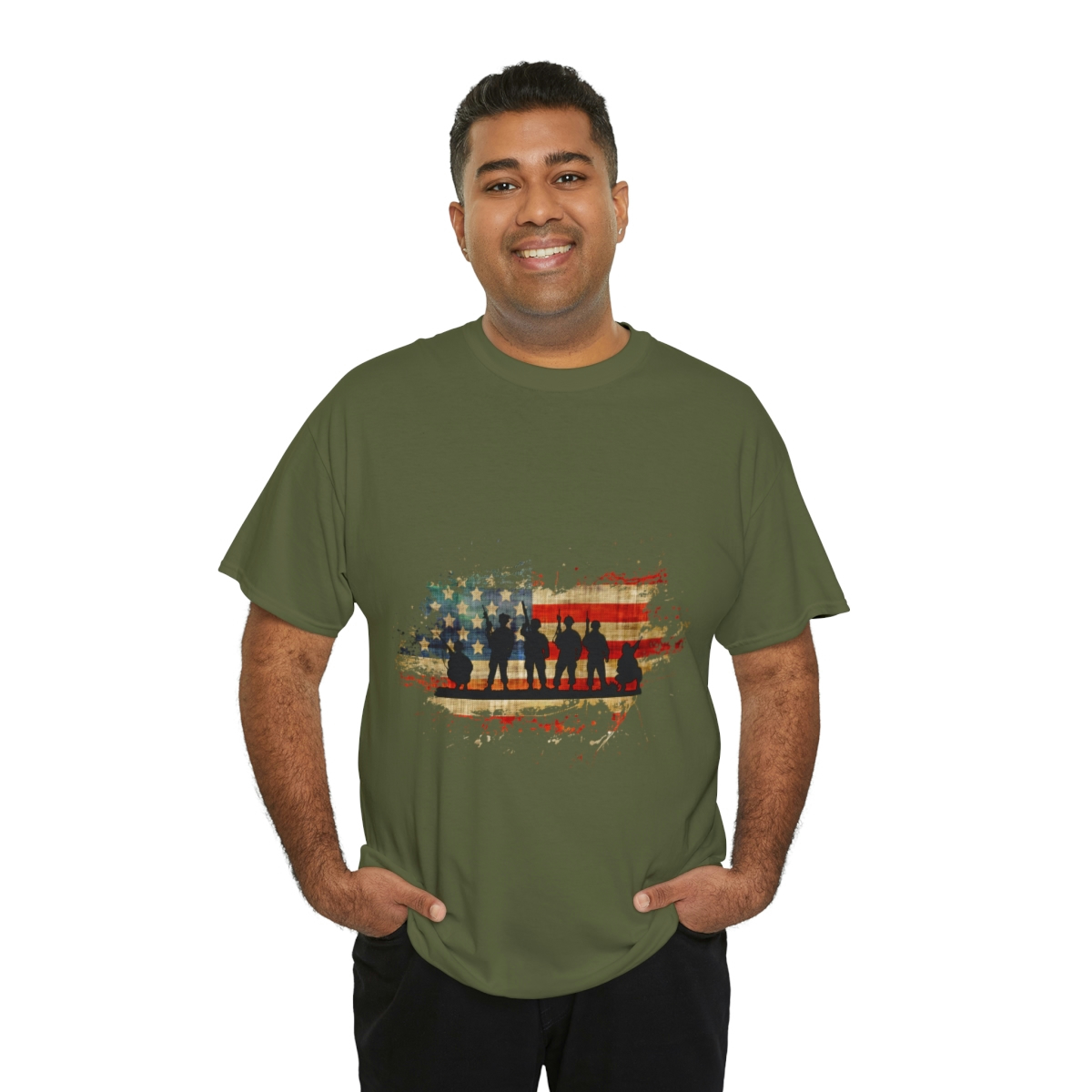 Memorial Day For Those Who Served Unisex Heavy Cotton Tee - Image 80